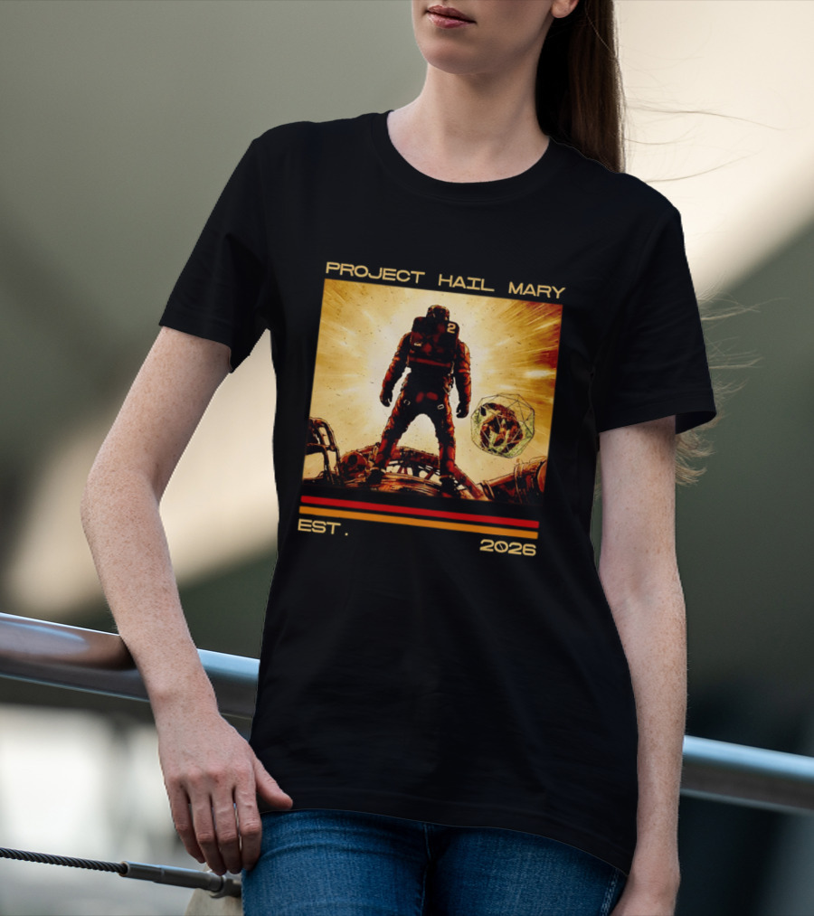Andy Wei Project Hail Mary 2 Astronaut Est 2026 T-Shirt