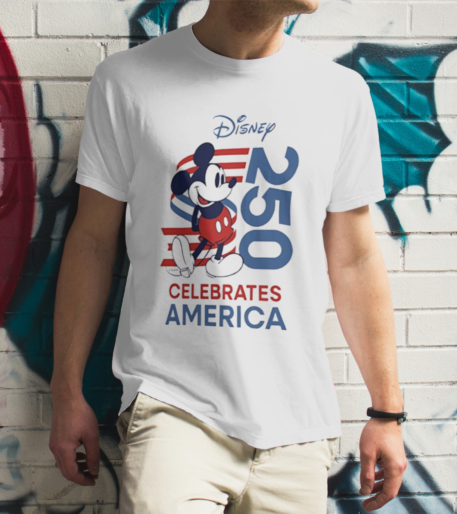 Disney Celebrates America 250th Anniversary 1776 2026 Mickey Mouse T-Shirt