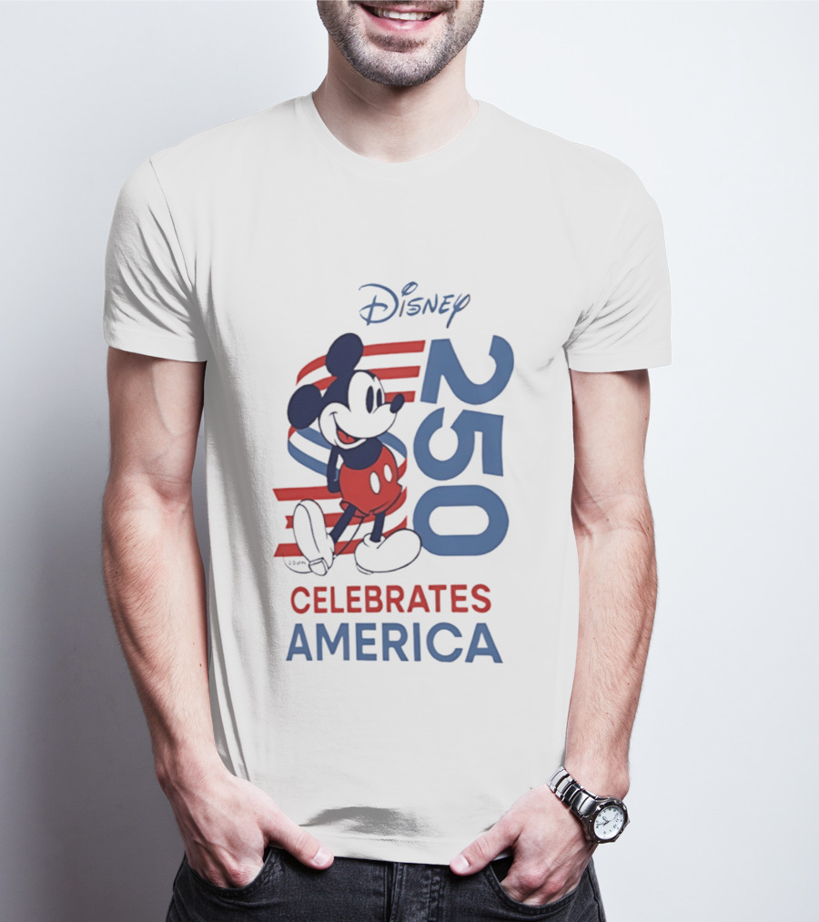 Disney Celebrates America 250th Anniversary 1776 2026 Mickey Mouse T-Shirt