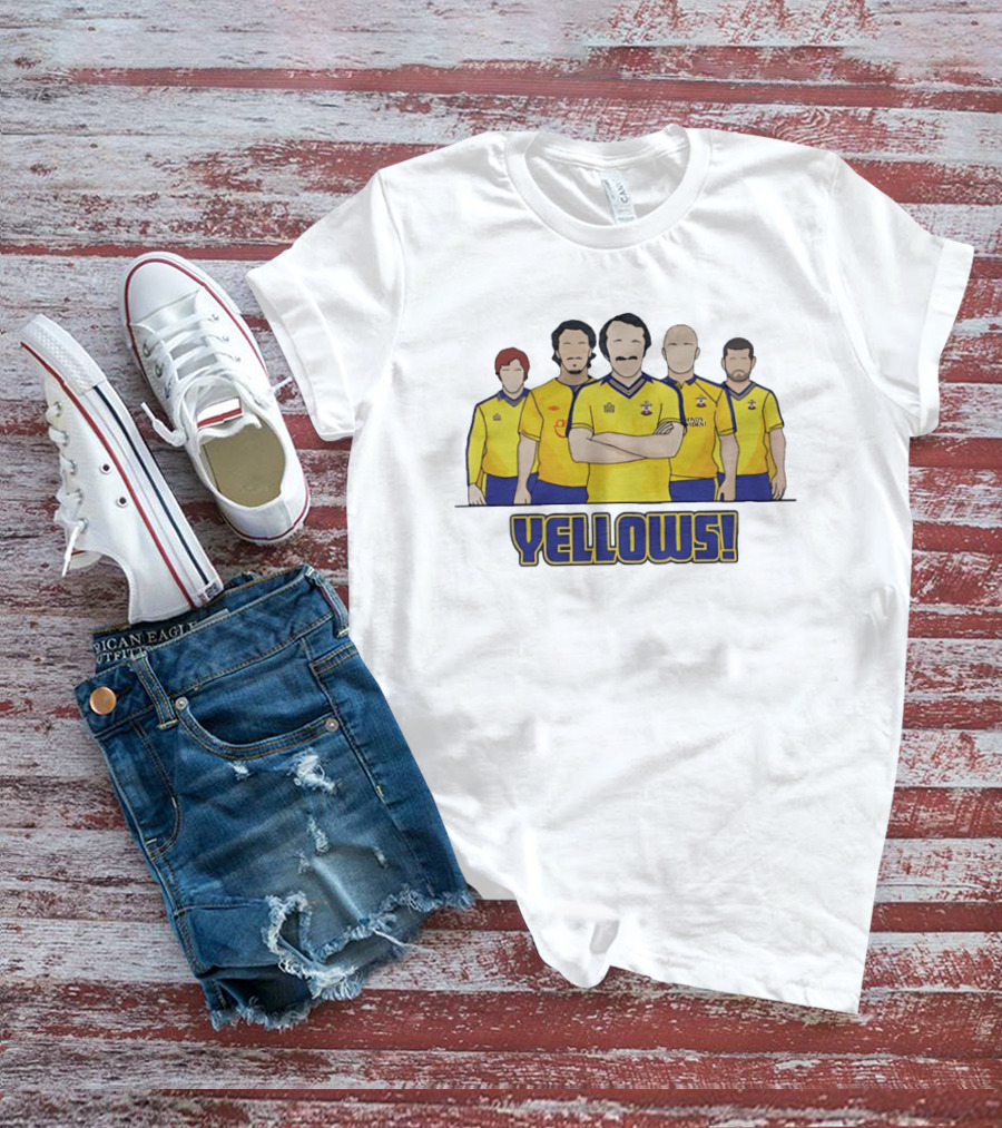 Yellows Southampton Football Club Retro Team T-Shirt