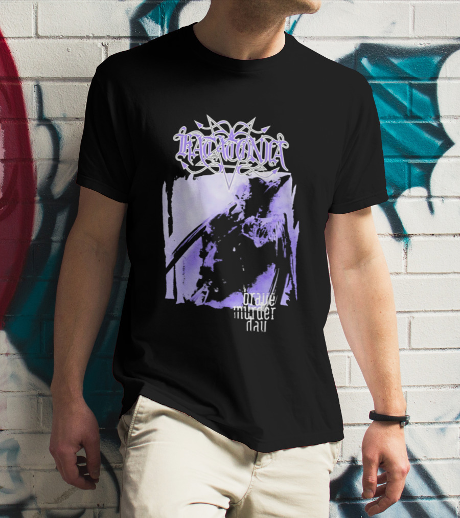 Katatonia Brave Murder Day Album Cover Art Purple Abstract T-Shirt
