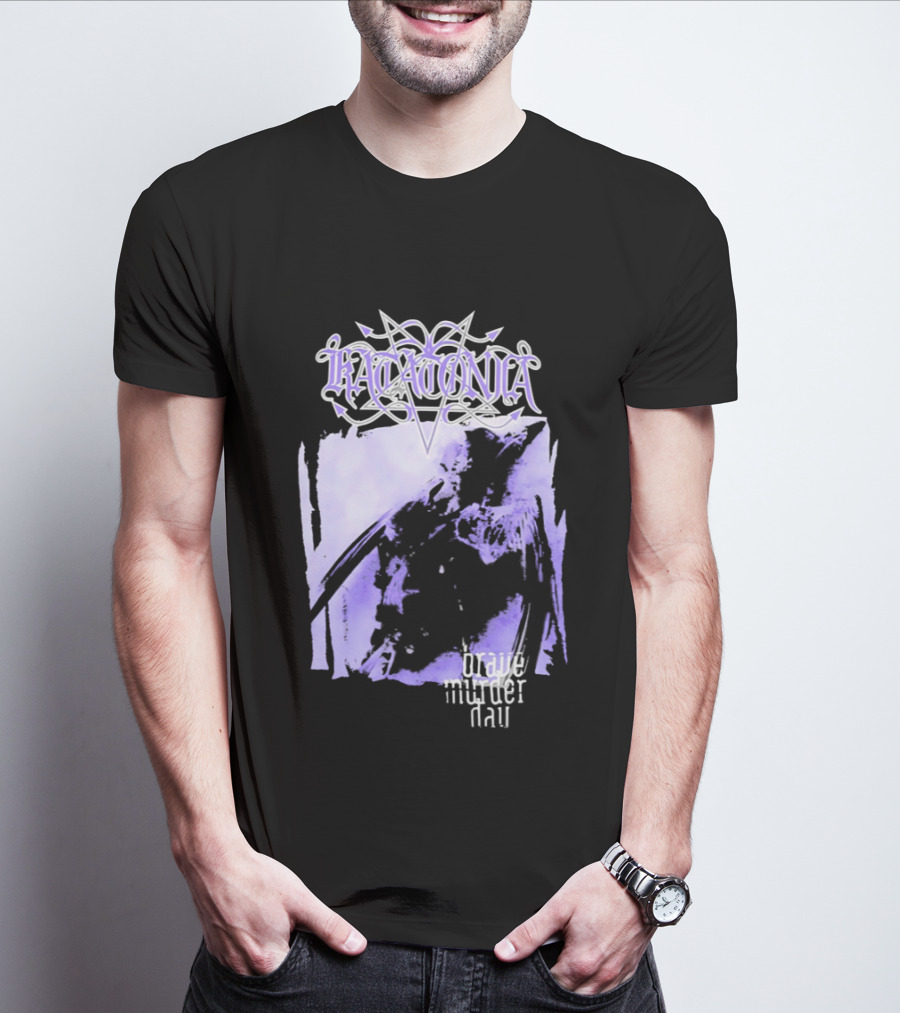 Katatonia Brave Murder Day Album Cover Art Purple Abstract T-Shirt