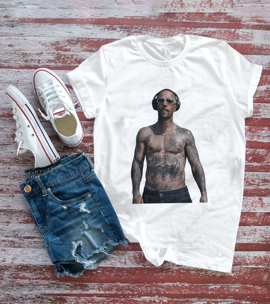 Adam Levine Maroon 5 Smoking Tattoos And Headphones T-Shirt