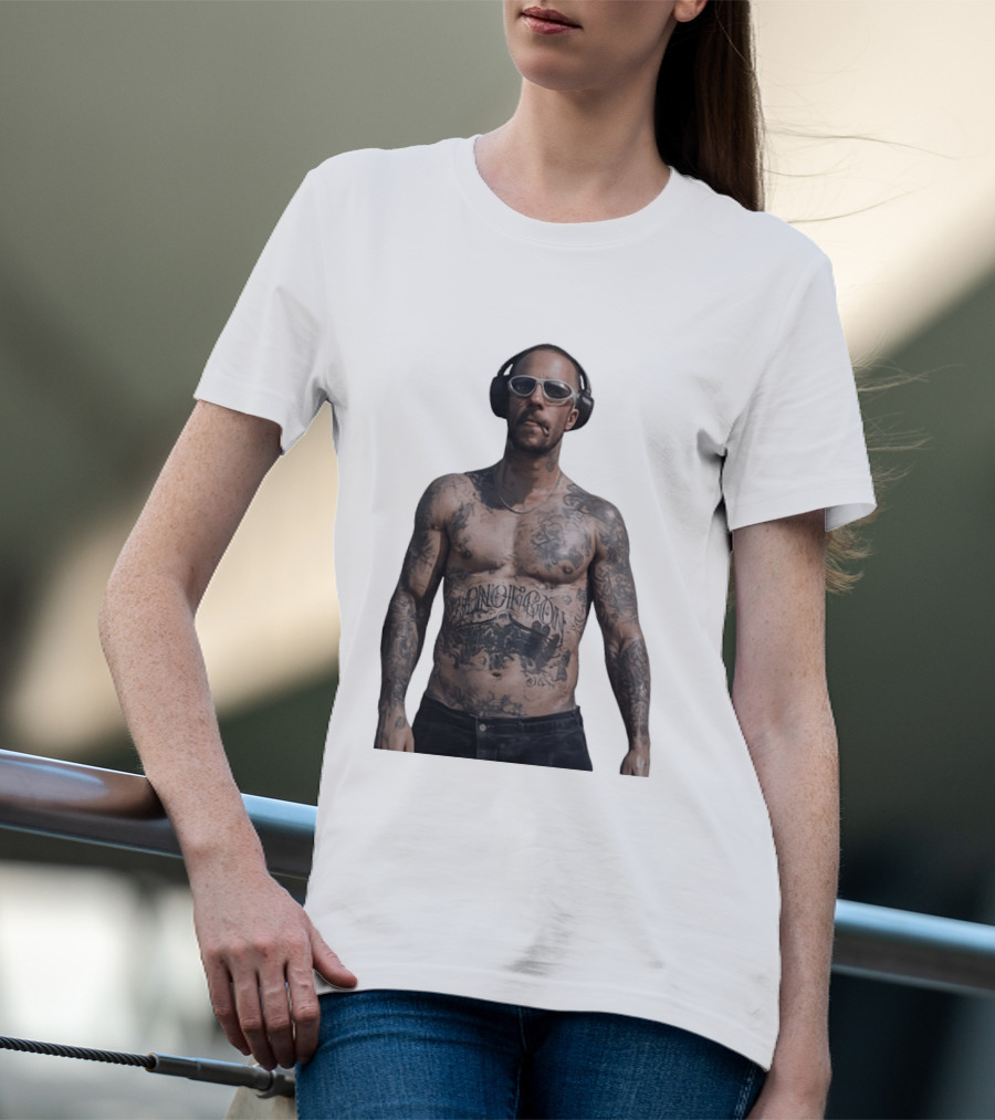 Adam Levine Maroon 5 Smoking Tattoos And Headphones T-Shirt
