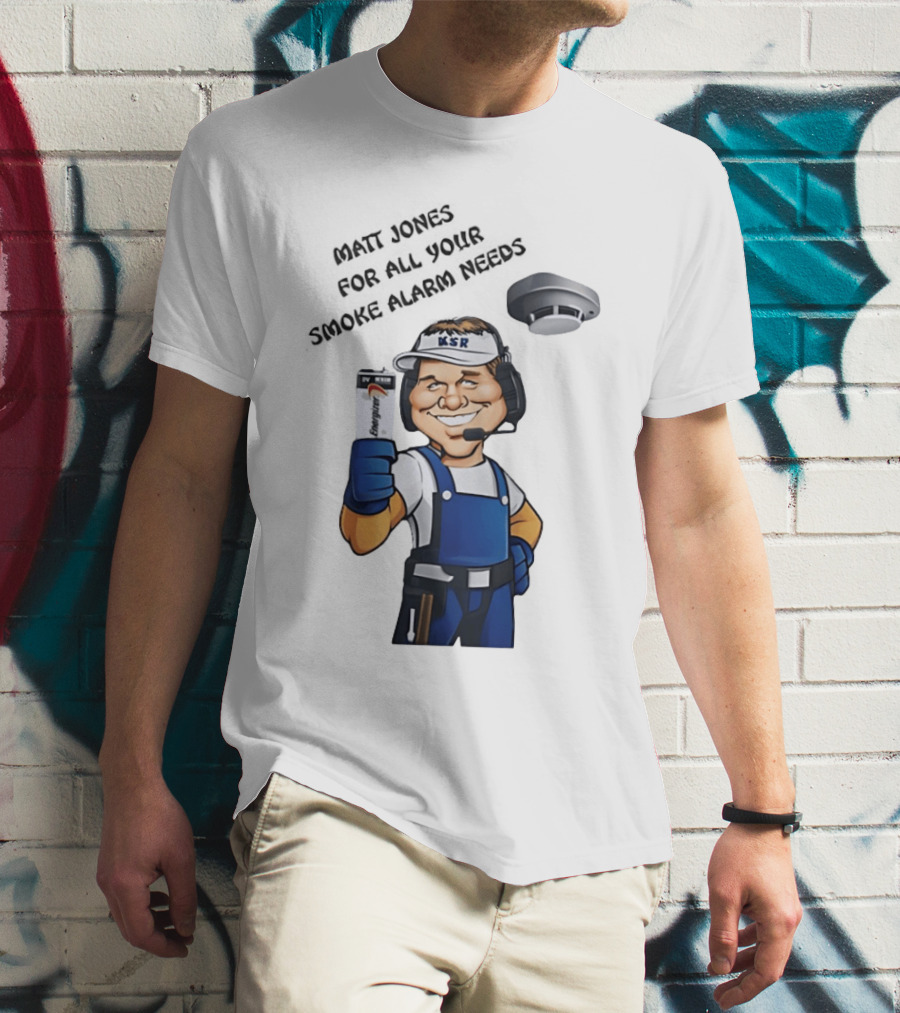 Matt Jones Smoke Alarm Expert KSR Kentucky Sports Radio T-Shirt