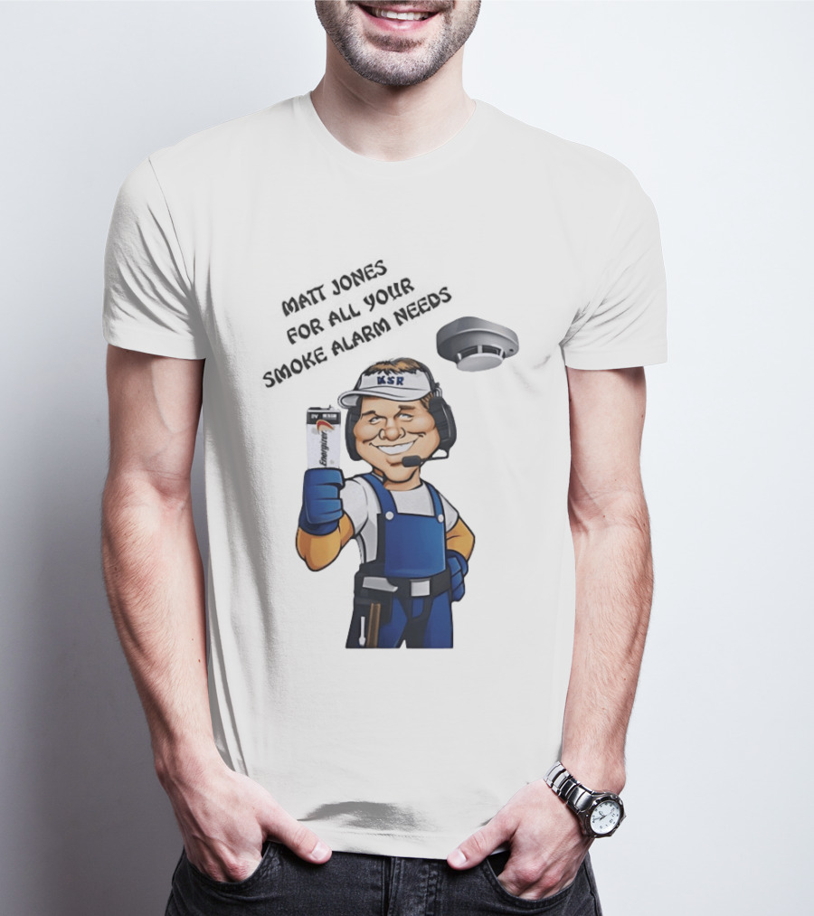 Matt Jones Smoke Alarm Expert KSR Kentucky Sports Radio T-Shirt