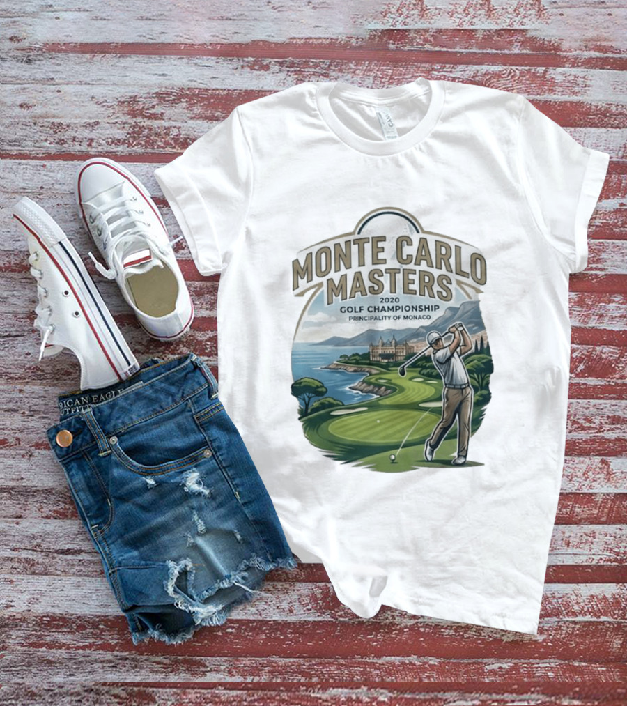 Monte Carlo Masters 2020 Golf Championship Principality Of Monaco T-Shirt