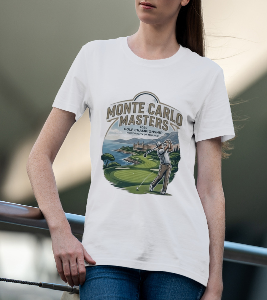 Monte Carlo Masters 2020 Golf Championship Principality Of Monaco T-Shirt