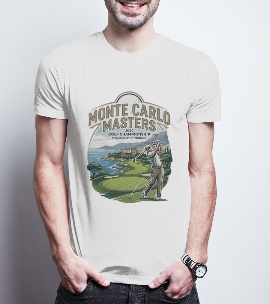 Monte Carlo Masters 2020 Golf Championship Principality Of Monaco T-Shirt