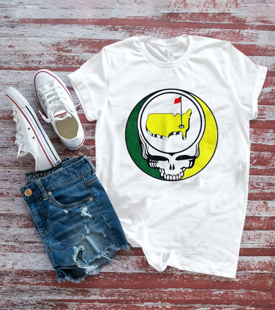 Masters Tournament 2026 Grateful Dead Skull Country Map Flag T-Shirt