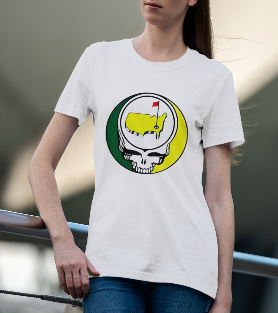 Masters Tournament 2026 Grateful Dead Skull Country Map Flag T-Shirt