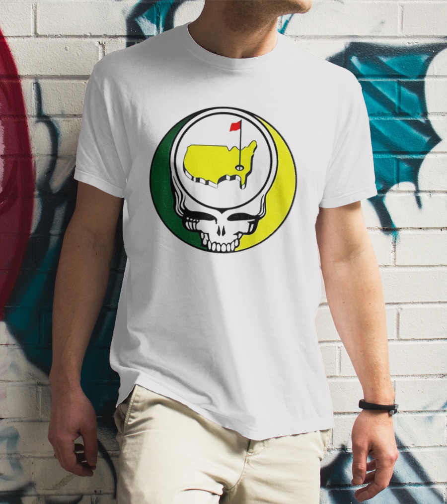 Masters Tournament 2026 Grateful Dead Skull Country Map Flag T-Shirt