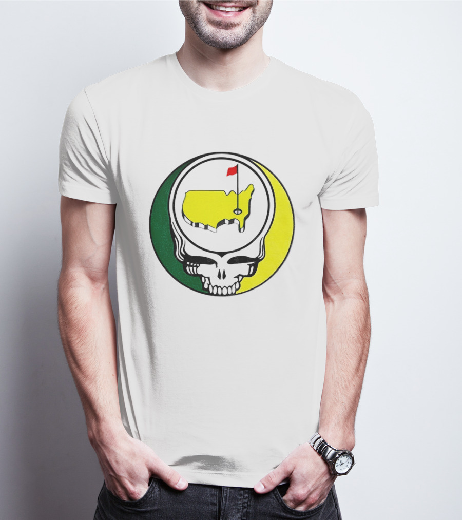 Masters Tournament 2026 Grateful Dead Skull Country Map Flag T-Shirt