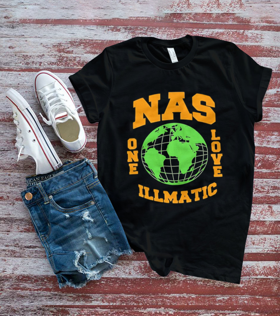 Nas Illmatic One Love Globe T-Shirt