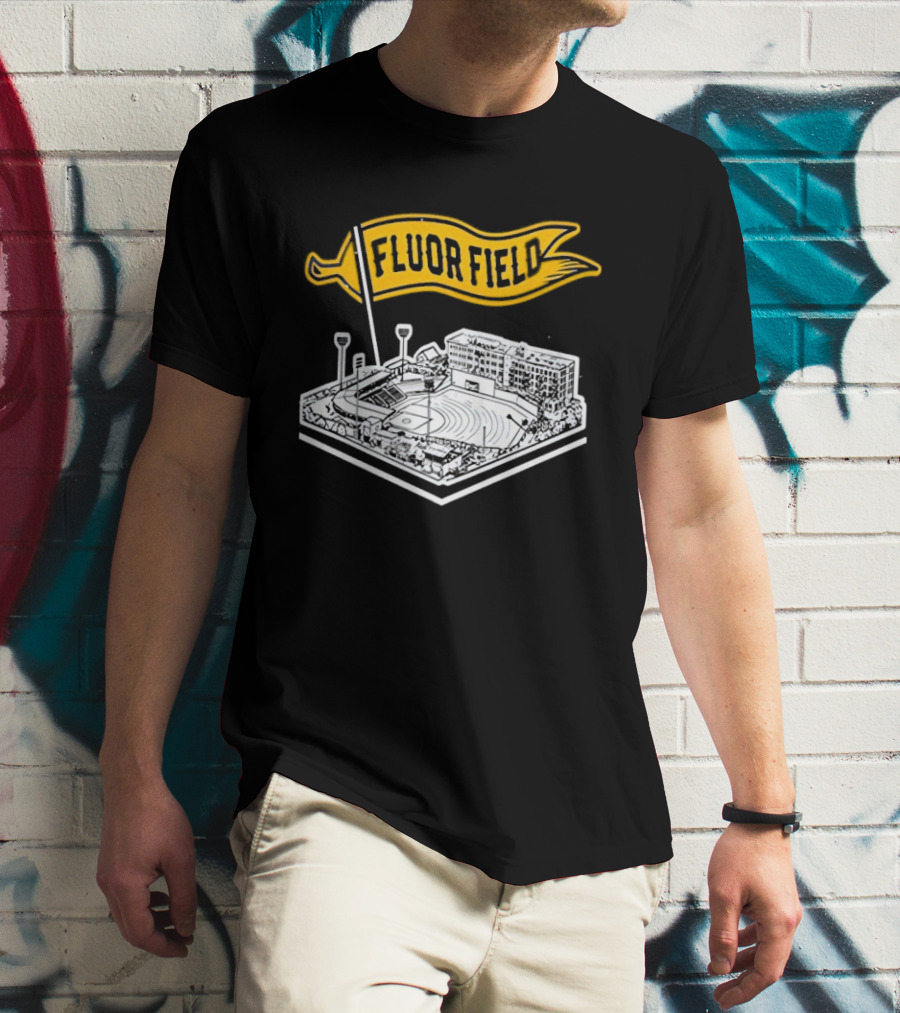 Fluor Field Greenville Drive Baseball Stadium Flag T-Shirt