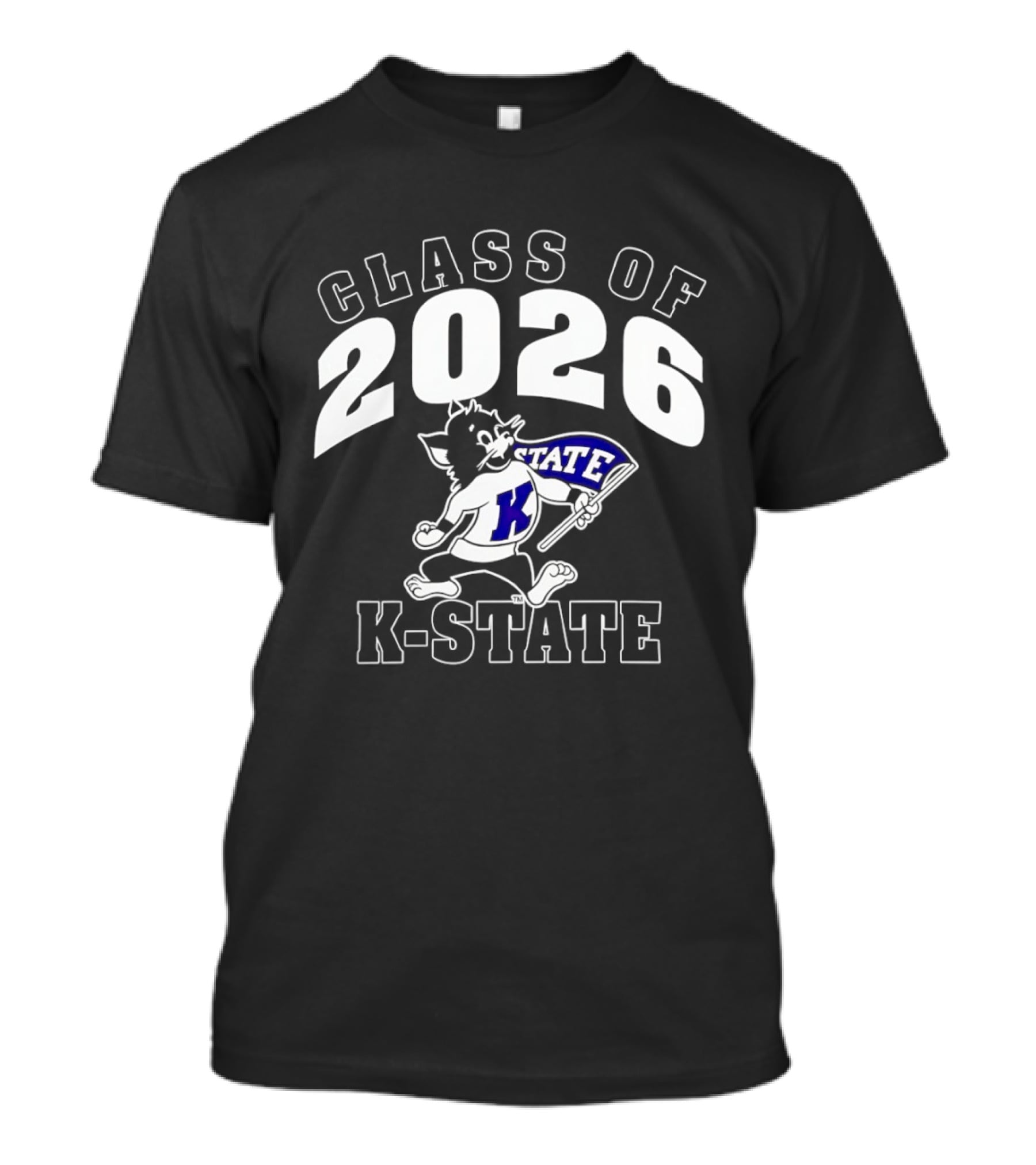 NCAA K State Wildcats Class Of 2026 Willie The Wildcat T-Shirt