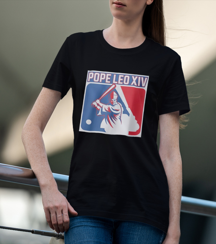 Pope Leo XIV Baseball Catholic MLB T-Shirt