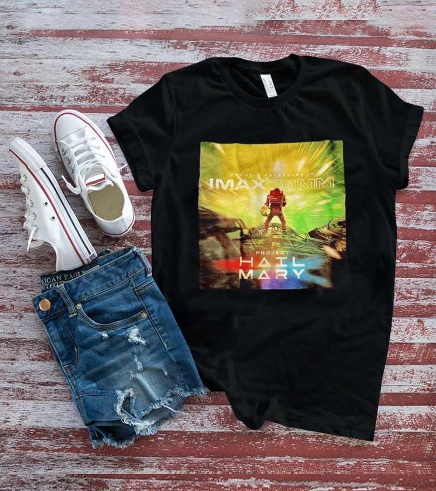 Proudly Presented Imax Zomm Project Hail Mary Space Adventure T-Shirt