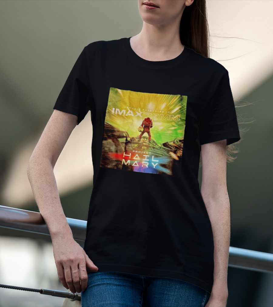 Proudly Presented Imax Zomm Project Hail Mary Space Adventure T-Shirt