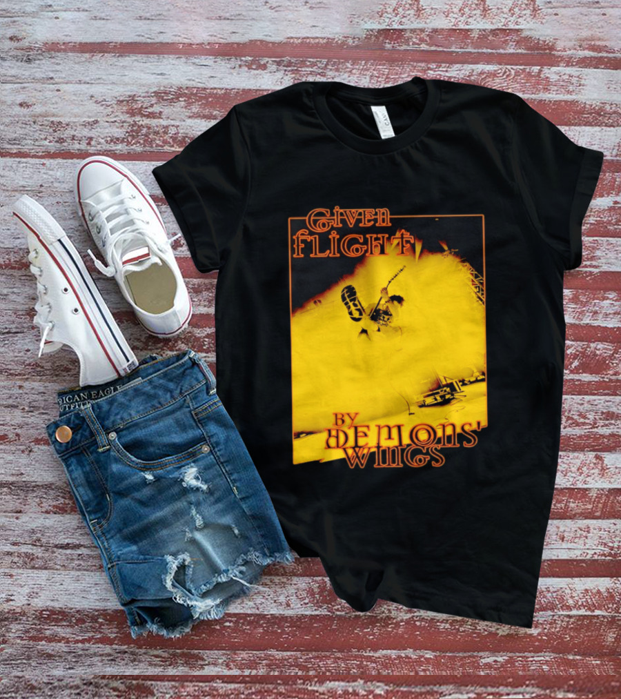 Given Flight By Demons' Wings Guitarist Jumping With Electric Energy T-Shirt