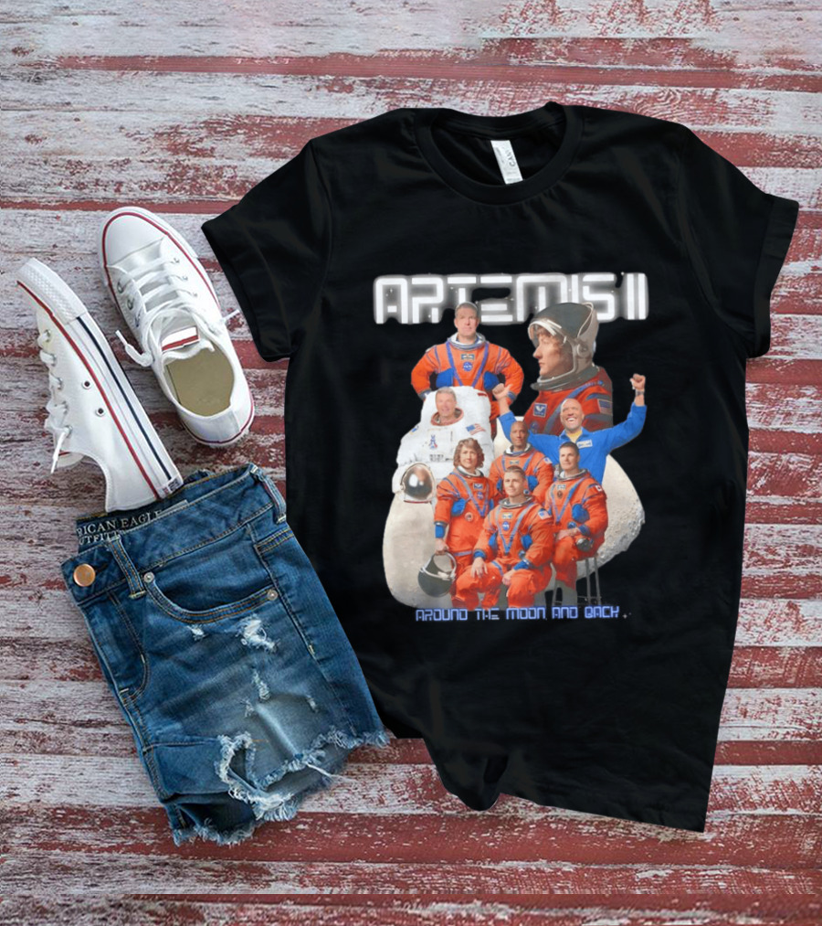 Artemis II Crew Around The Moon Mission T-Shirt