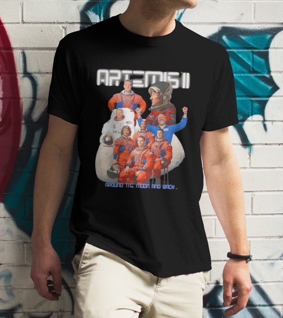 Artemis II Crew Around The Moon Mission T-Shirt