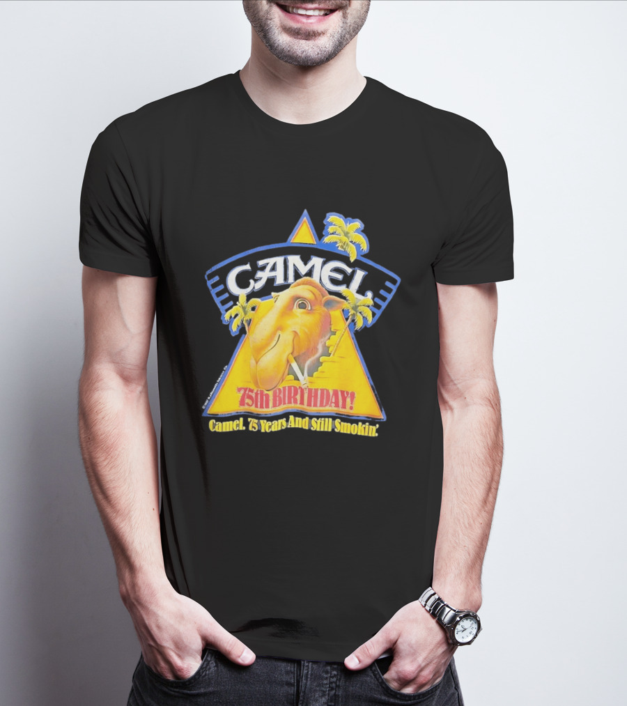 Camel 75th Birthday 75 Years And Still Smokin T-Shirt