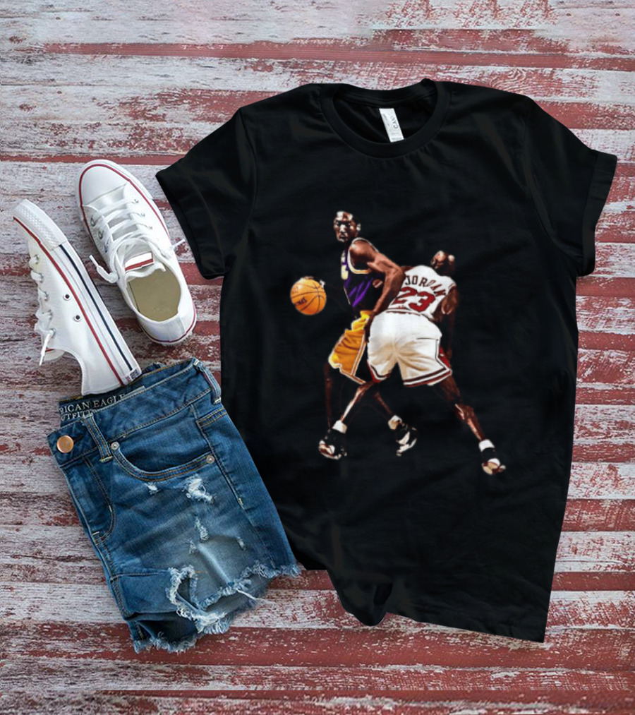 Kobe Bryant Michael Jordan NBA Legends Lakers Bulls Basketball Stars T-Shirt