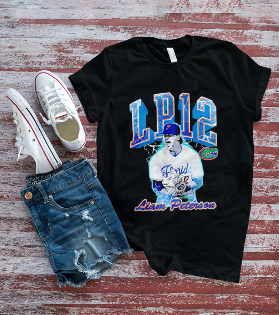 Liam Peterson LP12 Florida Gators Baseball Player T-Shirt