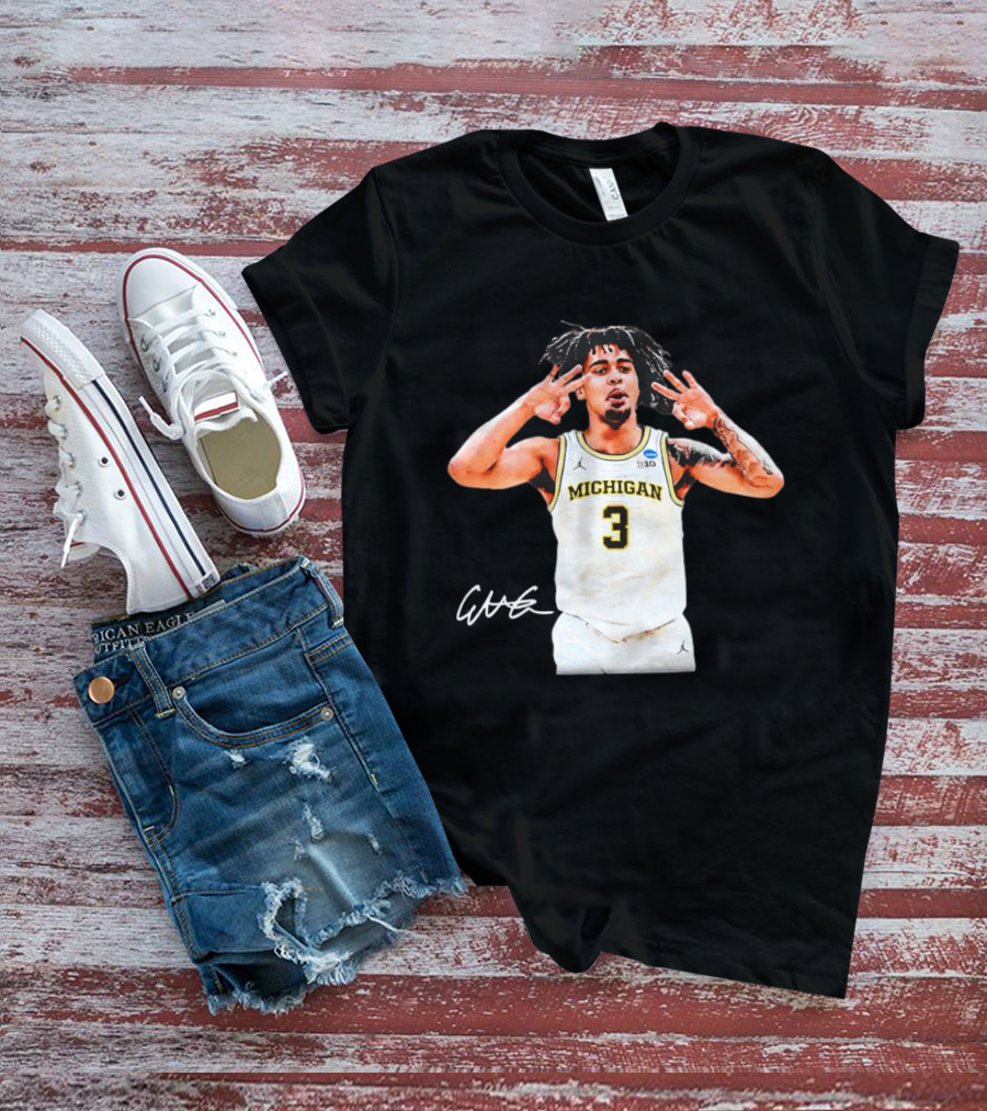 Elliot Cadeau Michigan Wolverines Basketball NCAA 3 Jersey 2026 T-Shirt