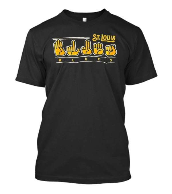 St. Louis Blues American Sign Language Hands T-Shirt