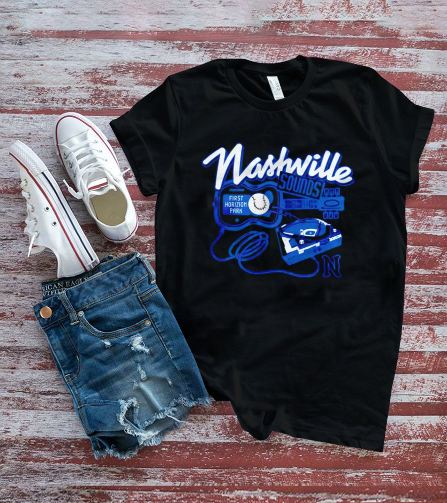Nashville Sounds First Horizon Park Guitar Music T-Shirt