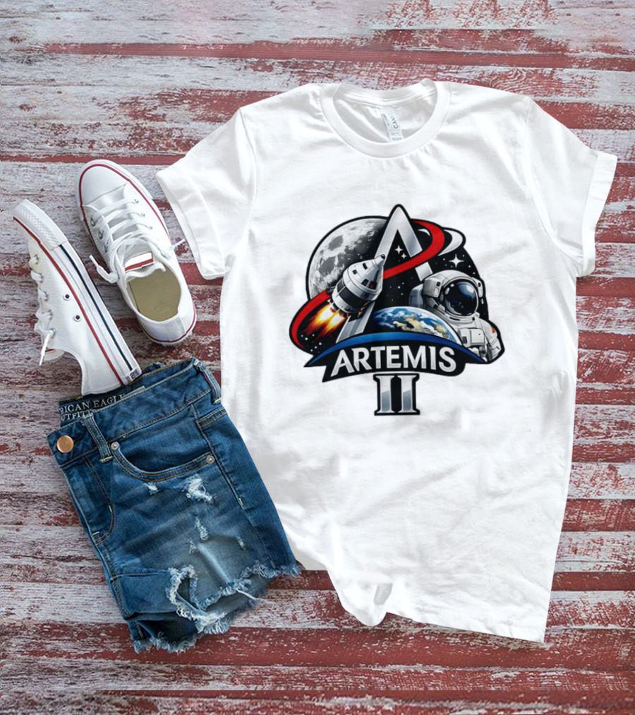Artemis II NASA Astronaut Moon Mission 2026 T-Shirt