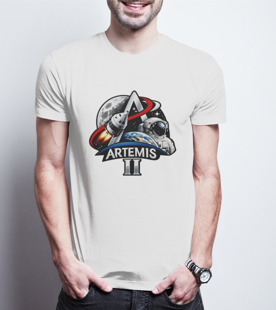 Artemis II NASA Astronaut Moon Mission 2026 T-Shirt
