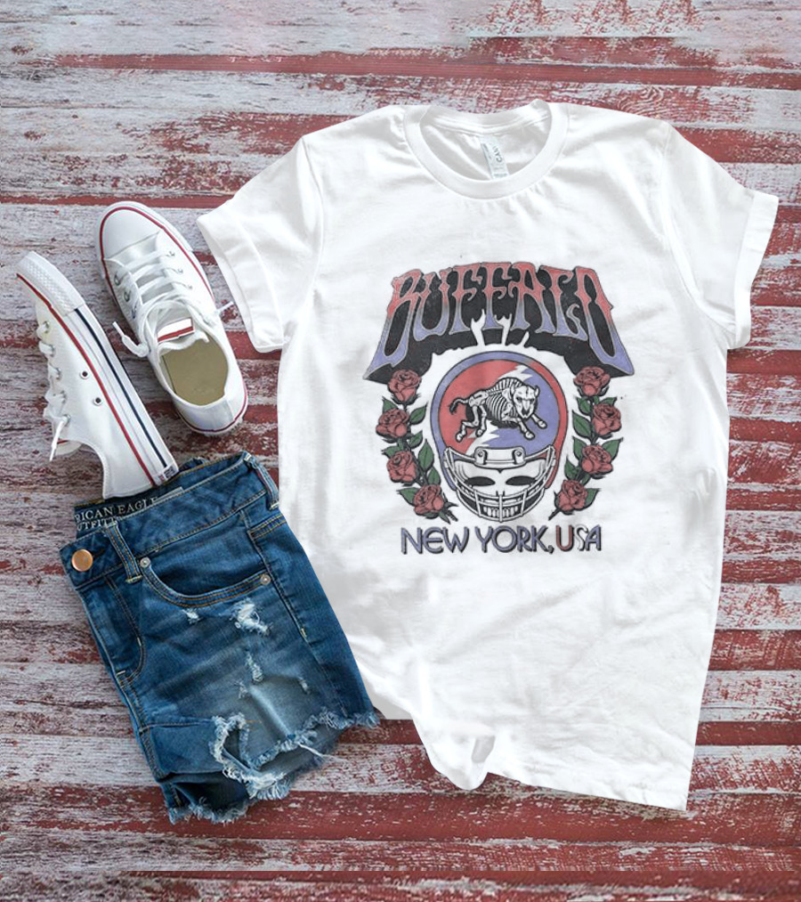 Buffalo Bills Grateful Dead Back From The Dead Tour New York USA T-Shirt