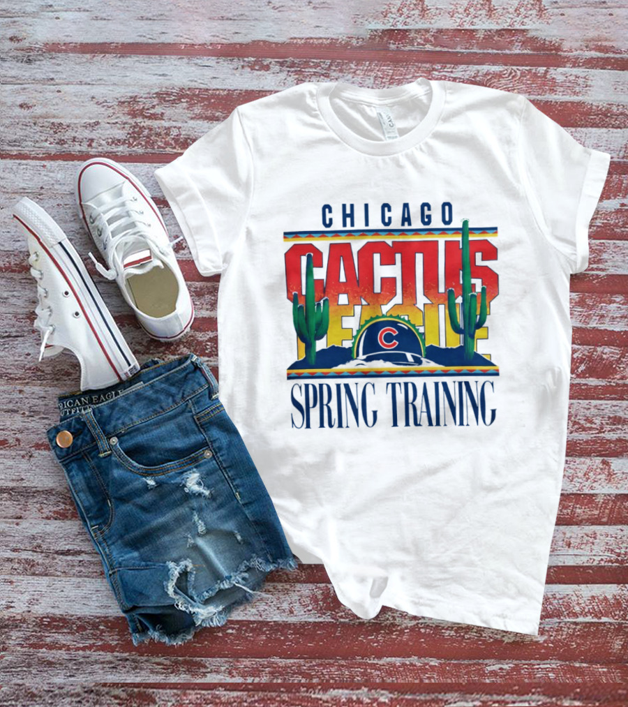 Chicago Cubs Cactus League Spring Training 2026 Helmet T-Shirt