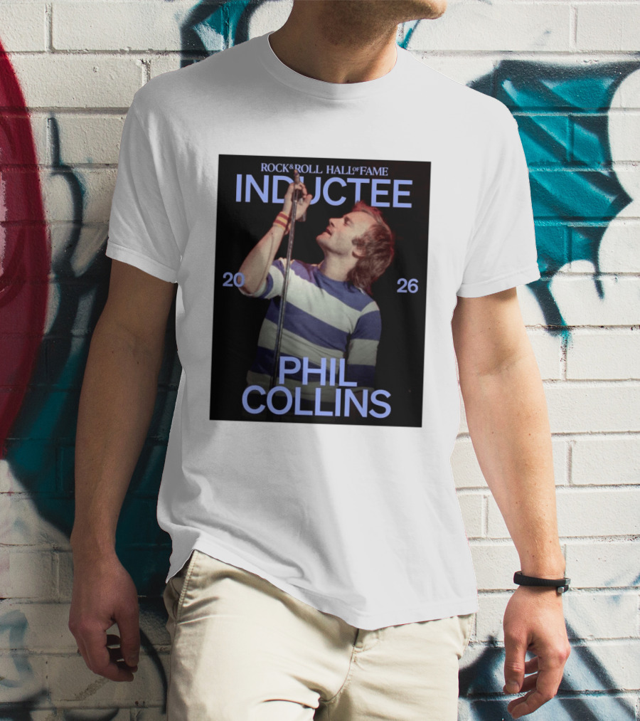 Rock Roll Hall Of Fame 2026 Inductee Phil Collins T-Shirt
