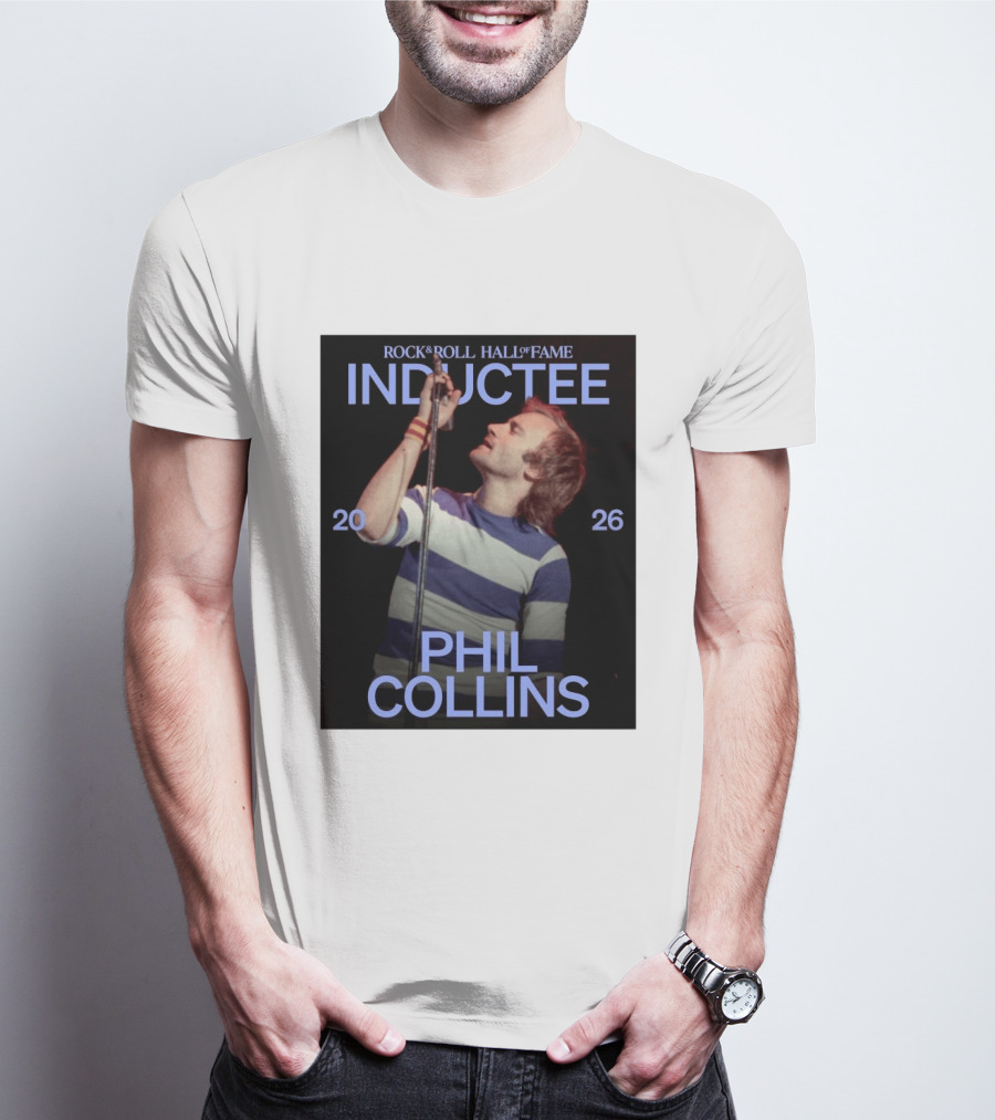 Rock Roll Hall Of Fame 2026 Inductee Phil Collins T-Shirt