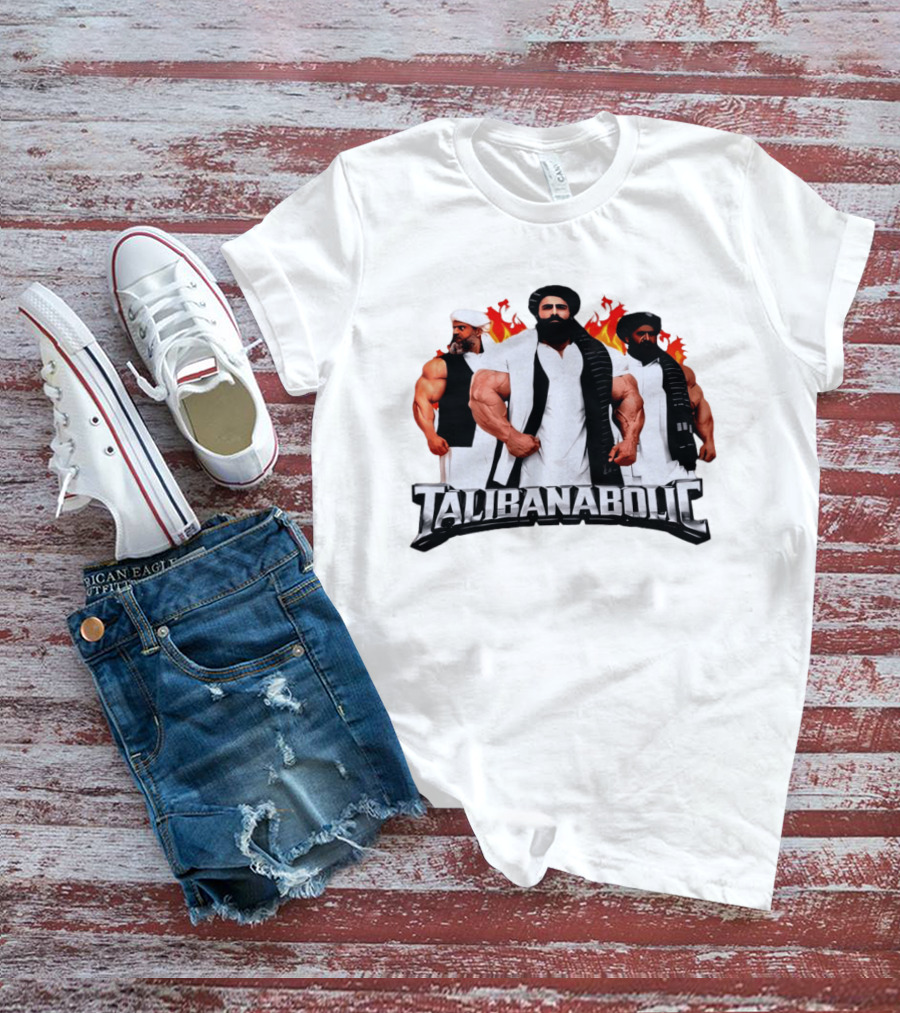 Talibanabolic Bodybuilders With Flames T-Shirt