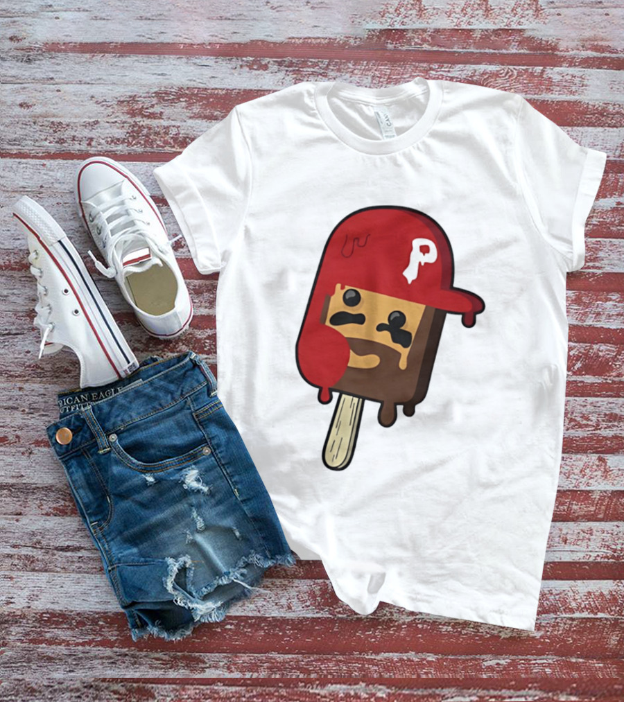 Bryce Harper Philadelphia Phillies Popsicle Red Cap Ice Cream T-Shirt