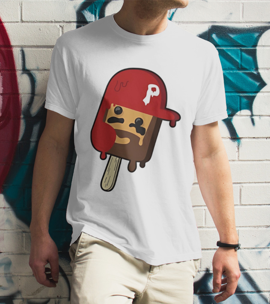 Bryce Harper Philadelphia Phillies Popsicle Red Cap Ice Cream T-Shirt