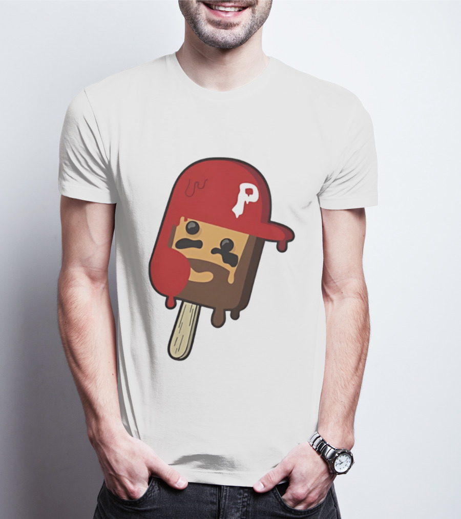 Bryce Harper Philadelphia Phillies Popsicle Red Cap Ice Cream T-Shirt