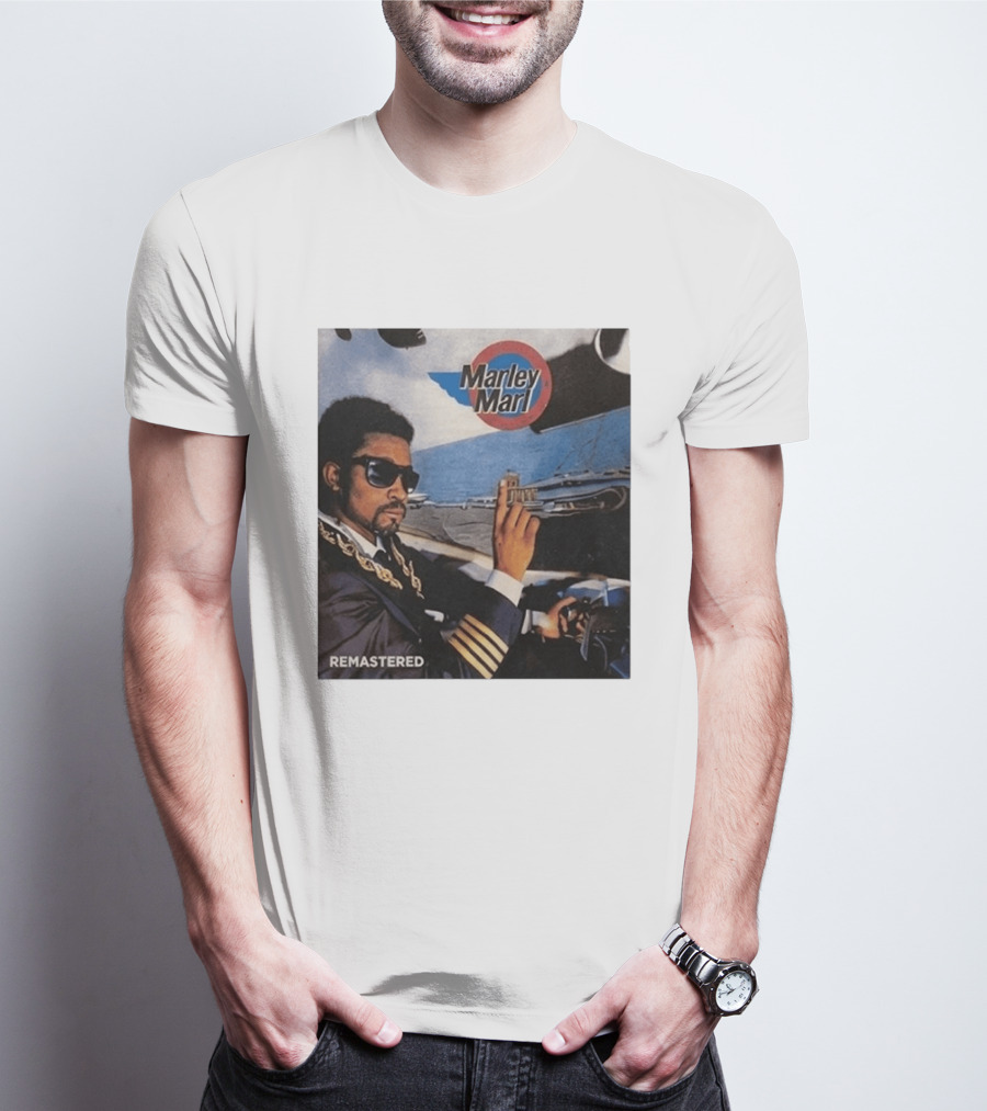 Marley Marl Remastered Cover With Sunglasses And Chains T-Shirt