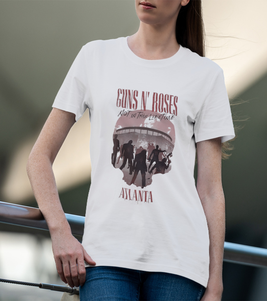 Guns N' Roses Not In This Lifetime Skull Atlanta T-Shirt