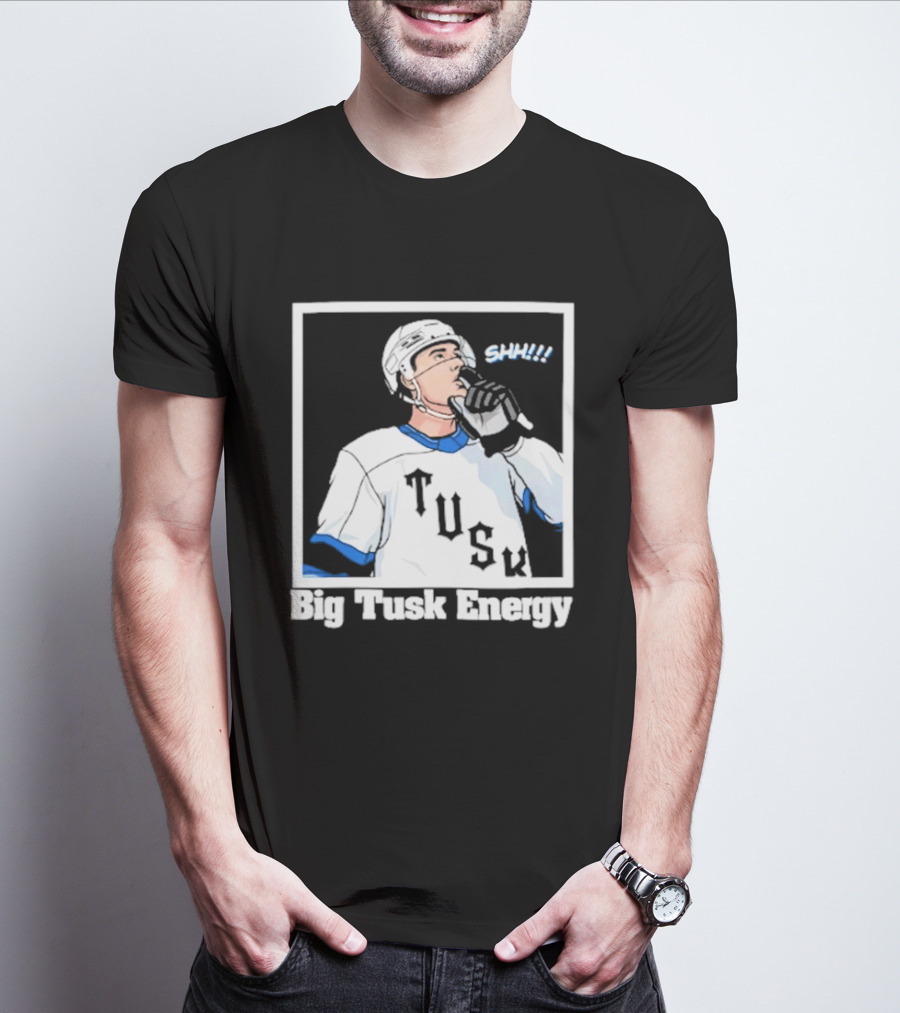 Big Tusk Energy Sip Hockey Tusk Player T-Shirt