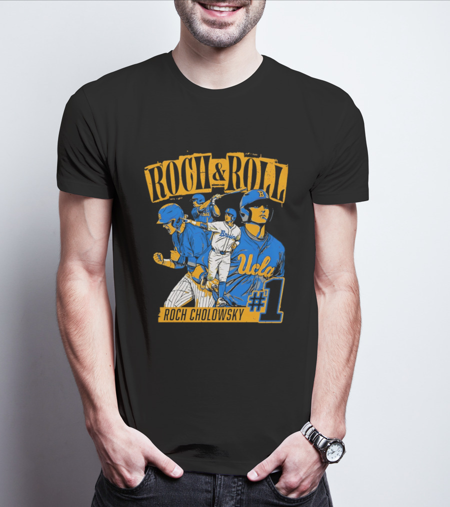 Roch Cholowsky UCLA Bruins Roch & Roll Baseball #1 T-Shirt