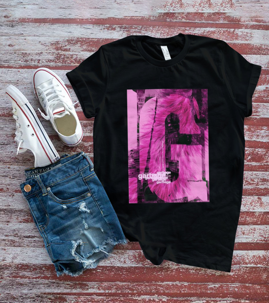 Garbage Royal Albert Hall April 2026 Tour Pink Fur T-Shirt