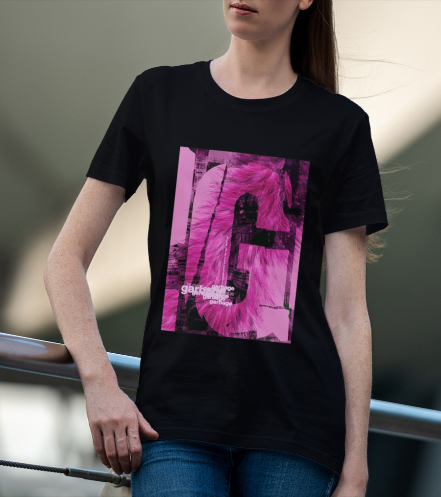 Garbage Royal Albert Hall April 2026 Tour Pink Fur T-Shirt