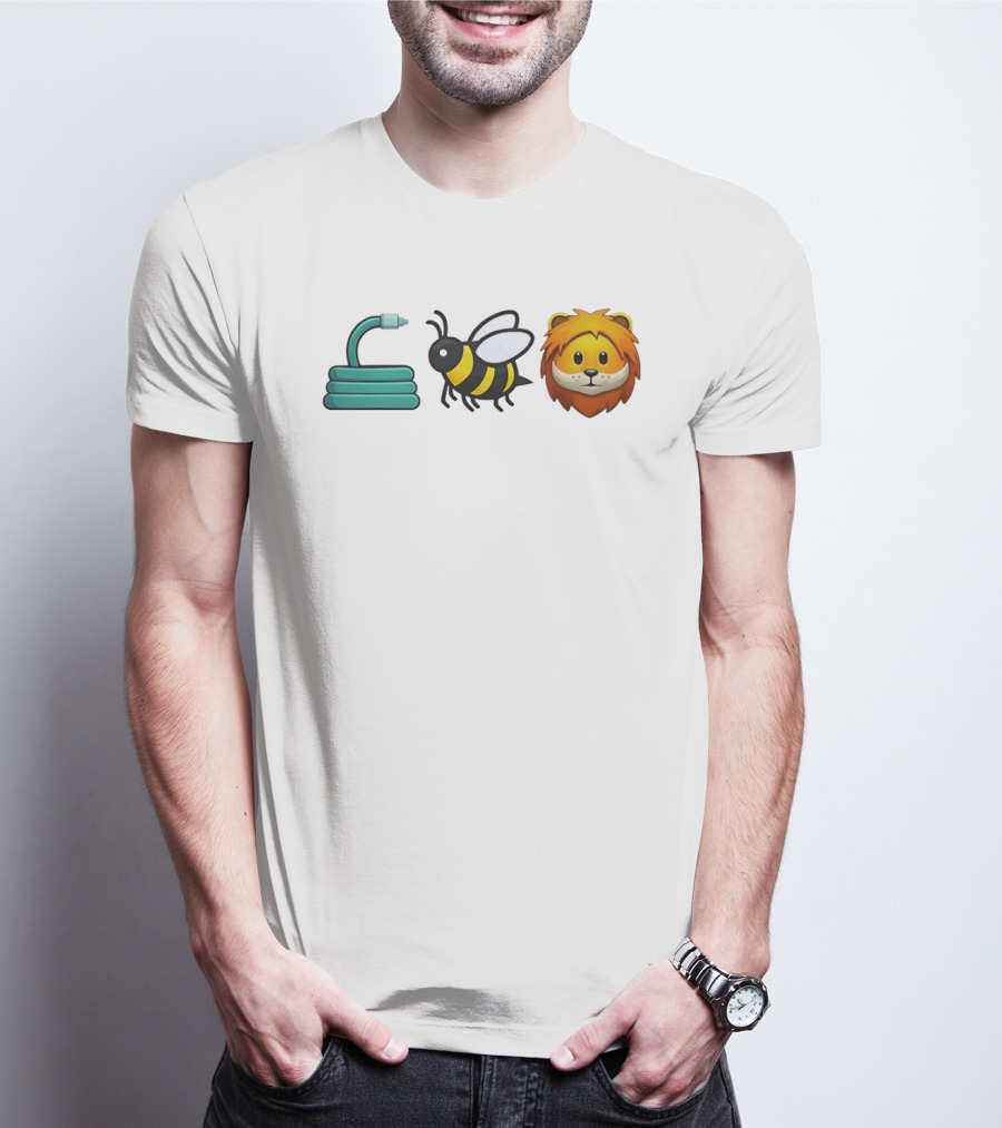 Hose Bee Lion Emoji Mashup T-Shirt