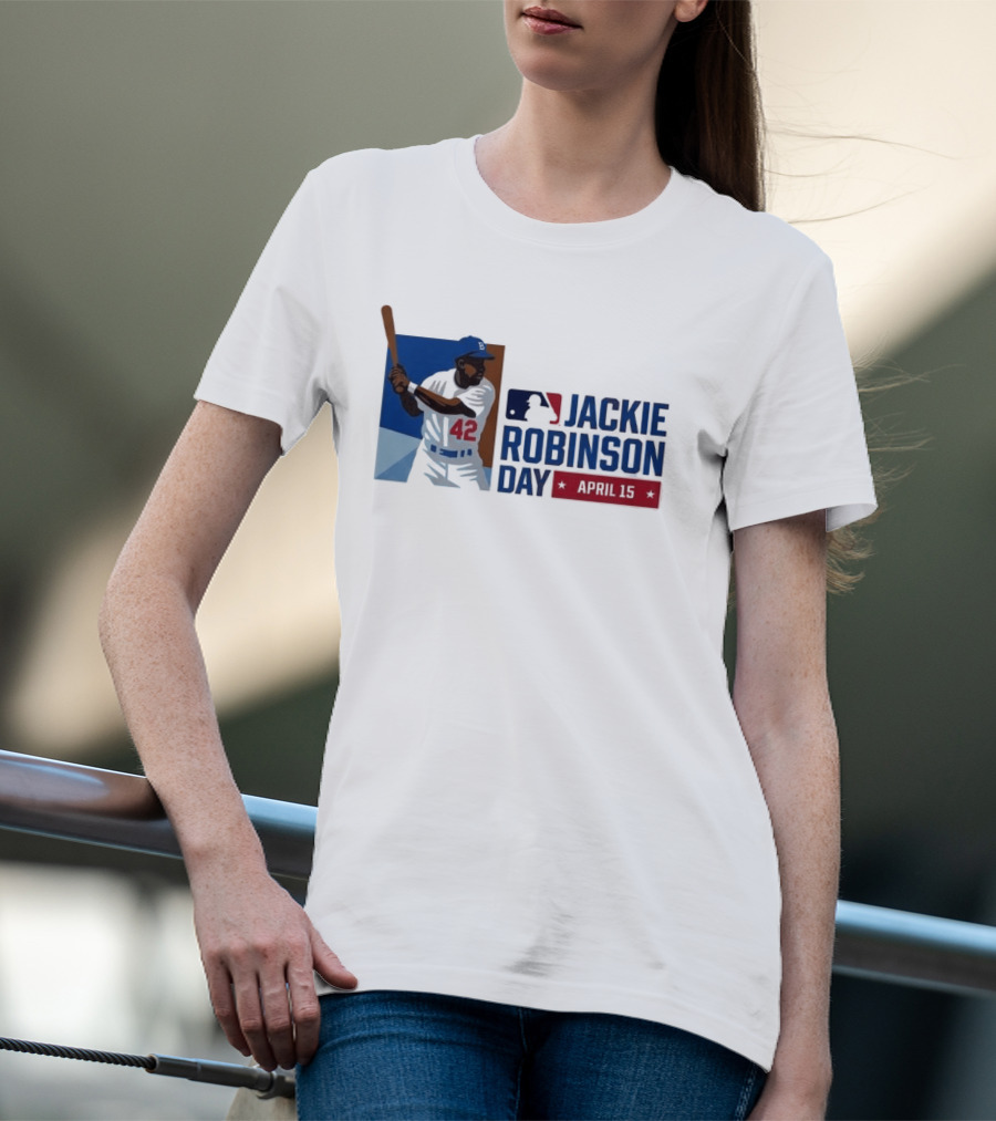 Jackie Robinson Day April 15 MLB 42 Iconic Baseball Legend T-Shirt